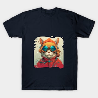 Cyber Cat from the Future T-Shirt